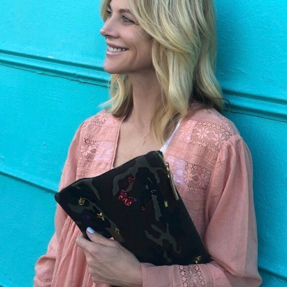 India Hicks Fortune Camo Pouch - New - Picture 4 of 4